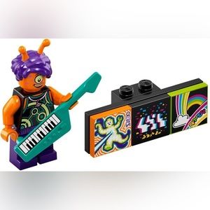 LEGO Alien Keyartist Series 1 Vidiyo Bandmates 43101 Minifigure SealedBagOpenBox
